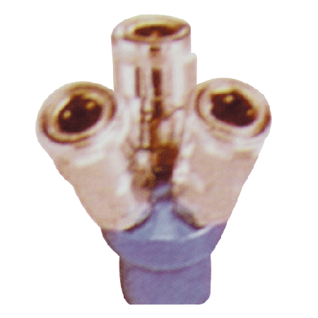 快速接頭 三通 圓型 附頭