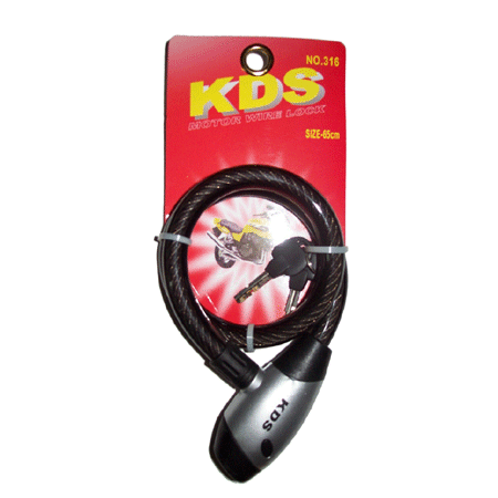 機車鋼索鎖 2尺 安全鎖 316