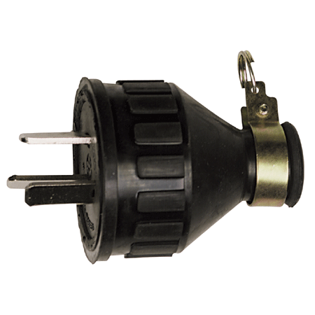 五洲 橡膠插頭防水Ｙ型 (三線) 公10入